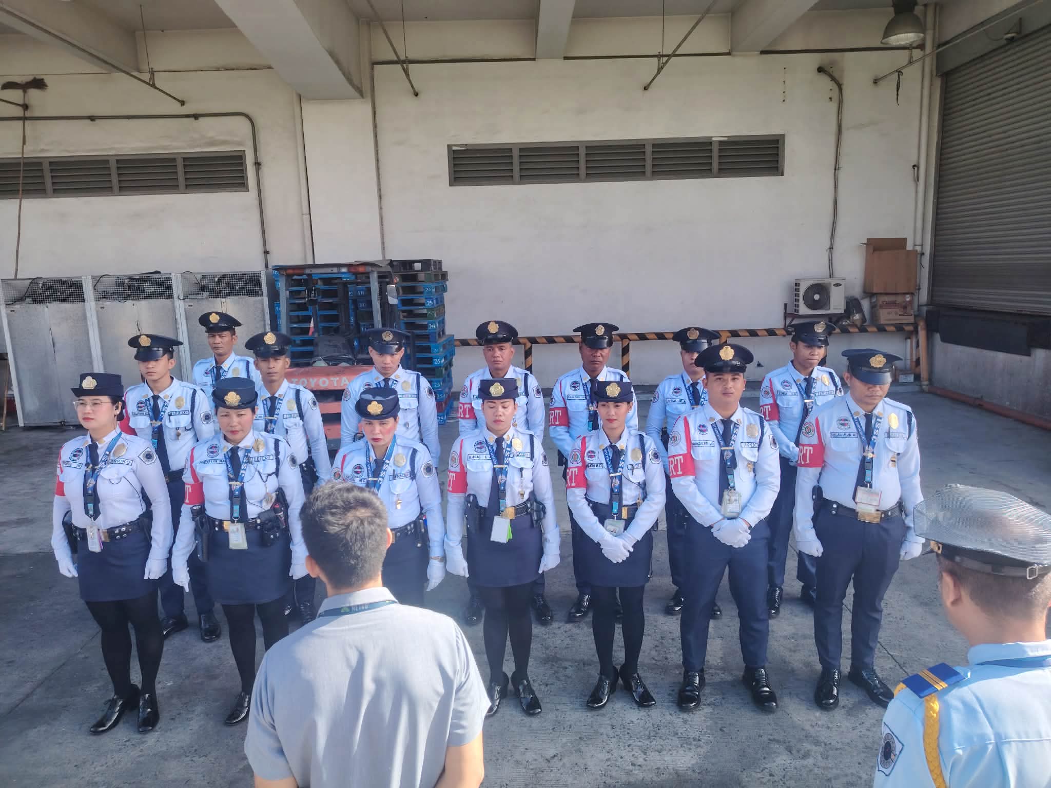 Formal indoor inspection at distribution center